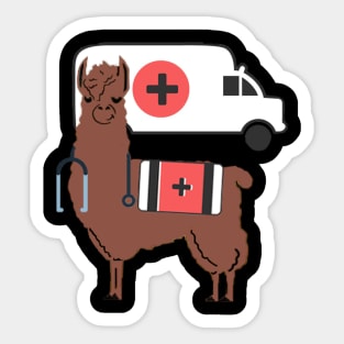 Alpaca Doctor Sticker